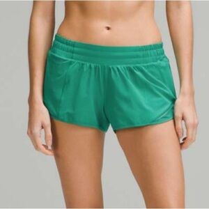 Lululemon Hotty Hot LR Short 2.5” *Lined Cascadia Green Size 8